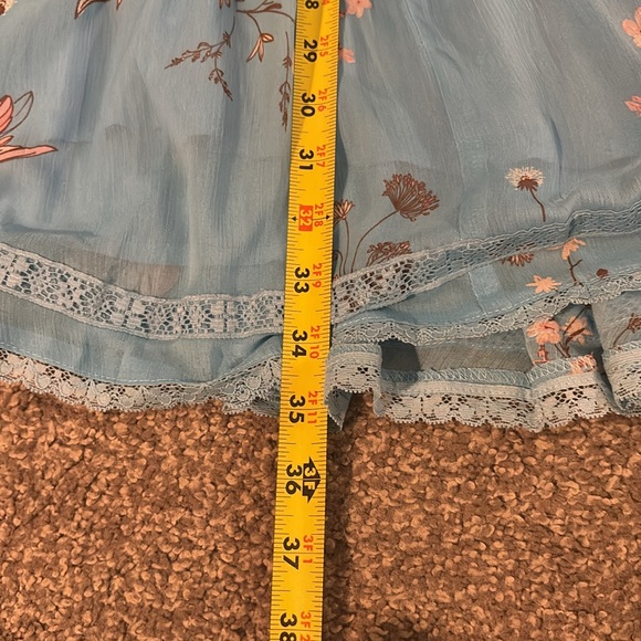 Versona Blue Floral Dress - Picture 9 of 9